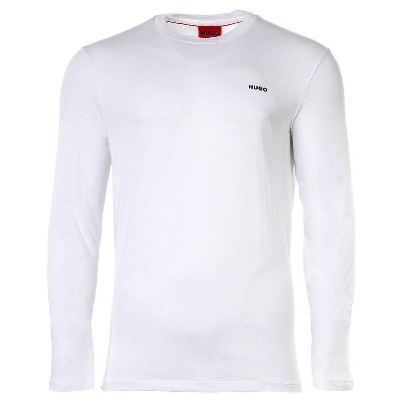 Longsleeve Bequem Sitzend-derol222 Herren Weiss M von HUGO