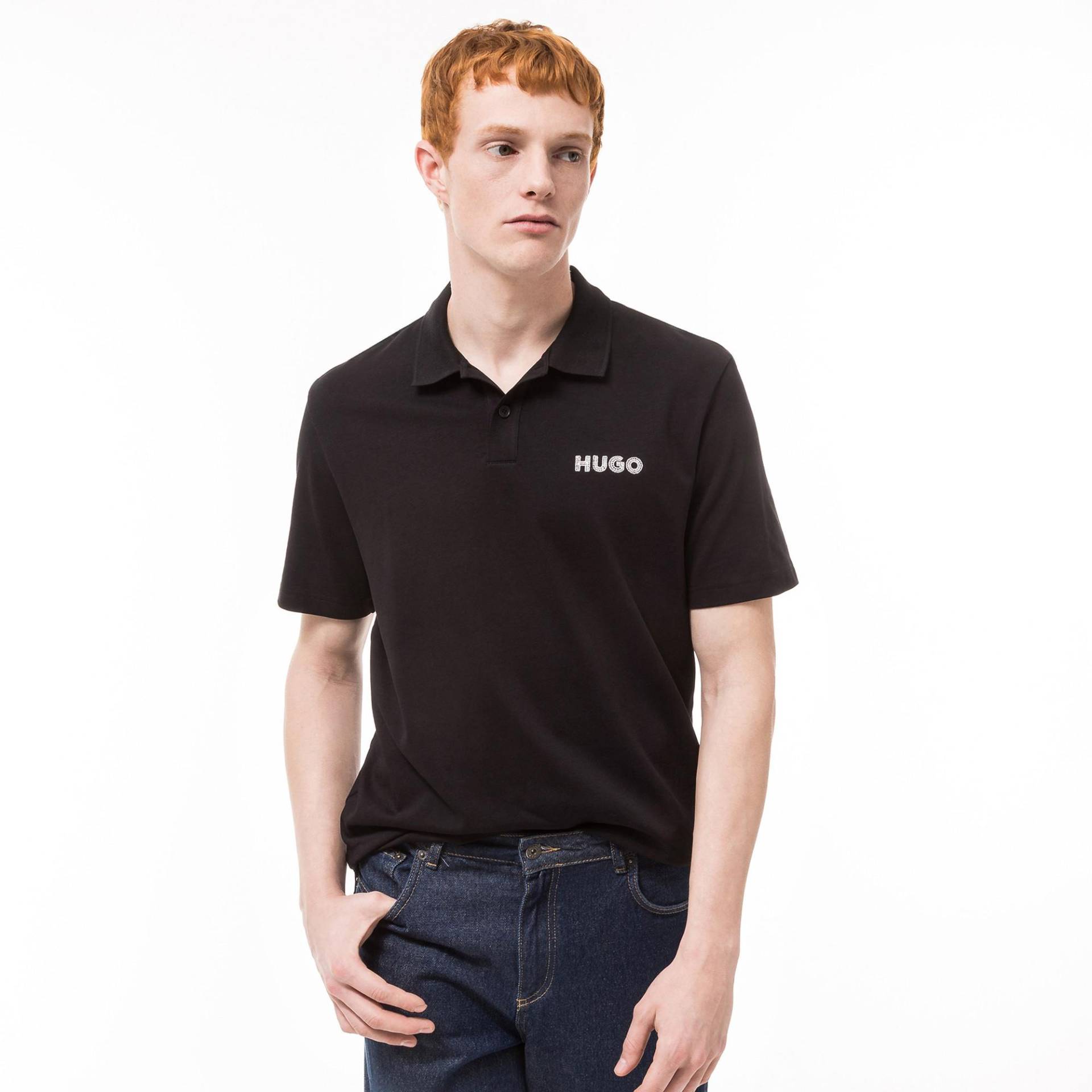 Polo Shirt Herren Black M von HUGO