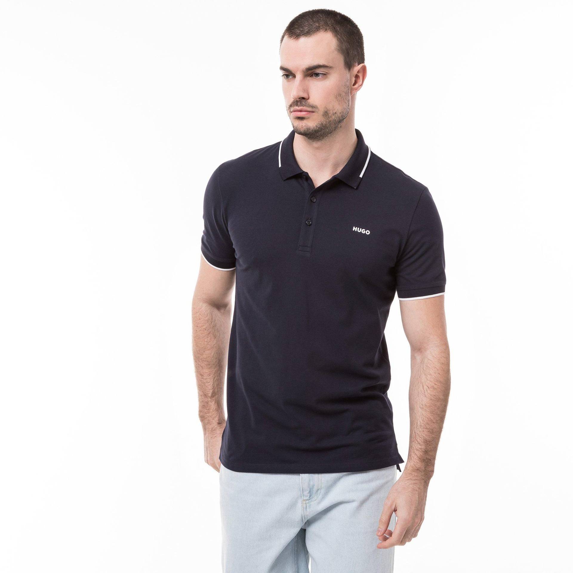 Poloshirt, Kurzarm Herren Mitternachtsblau L von HUGO