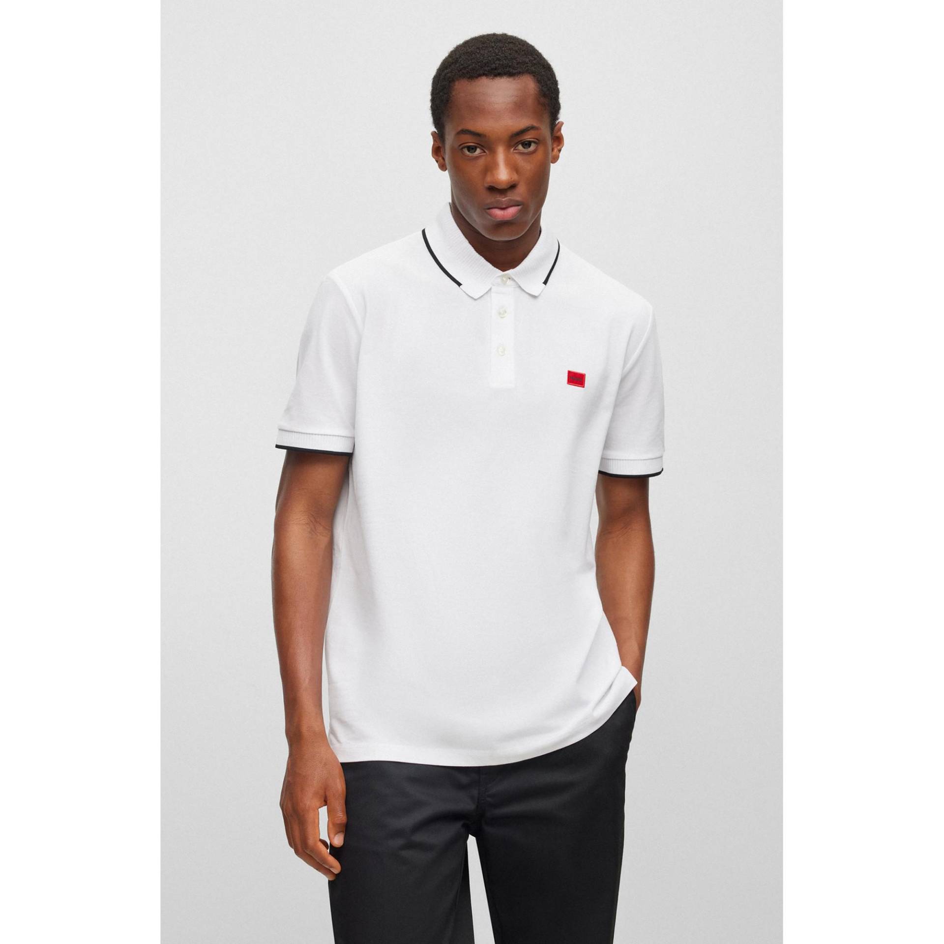 Poloshirt, Kurzarm Herren Weiss  L von HUGO