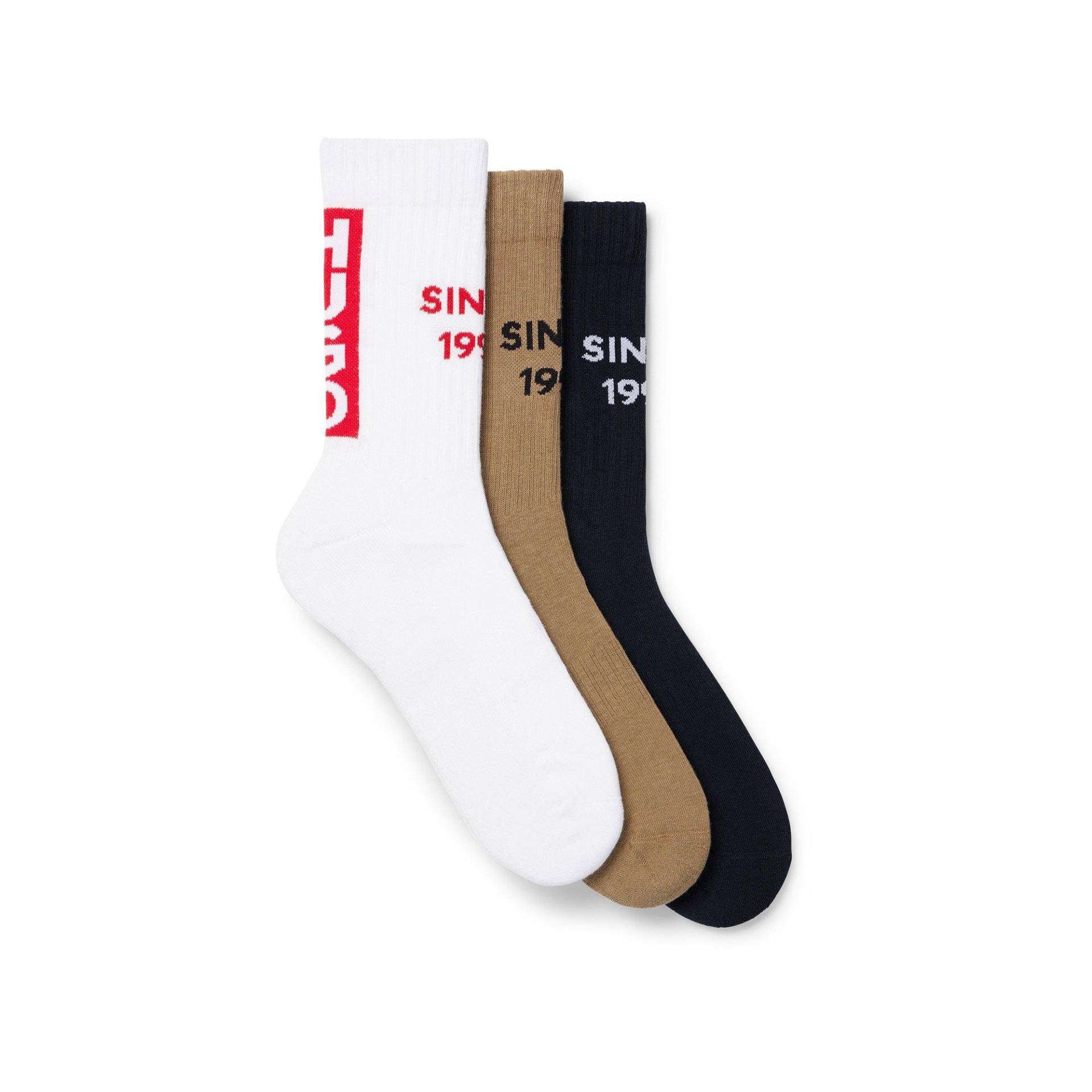 Triopack, Wadenlange Socken Herren Multicolor 39-42 von HUGO