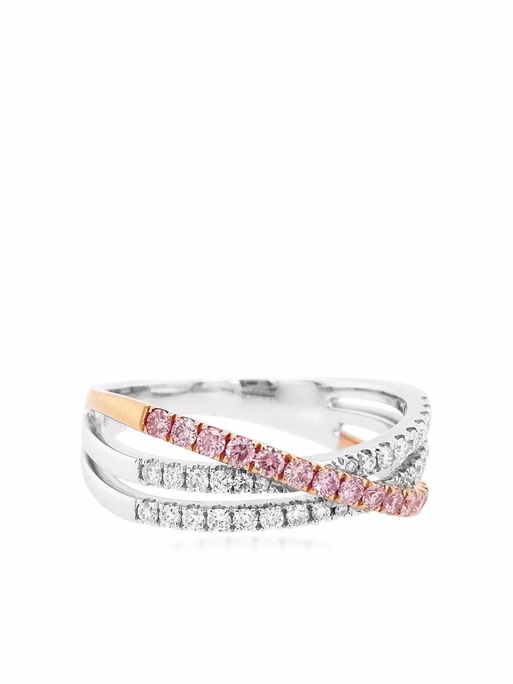 HYT Jewelry 18kt gold Argyle Pink diamond engagement ring - Silver von HYT Jewelry