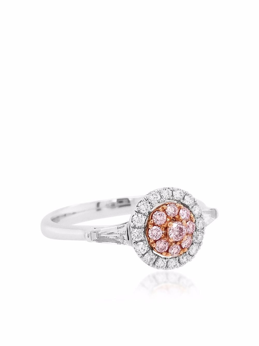 HYT Jewelry 18kt gold Argyle Pink diamond engagement ring - Silver von HYT Jewelry