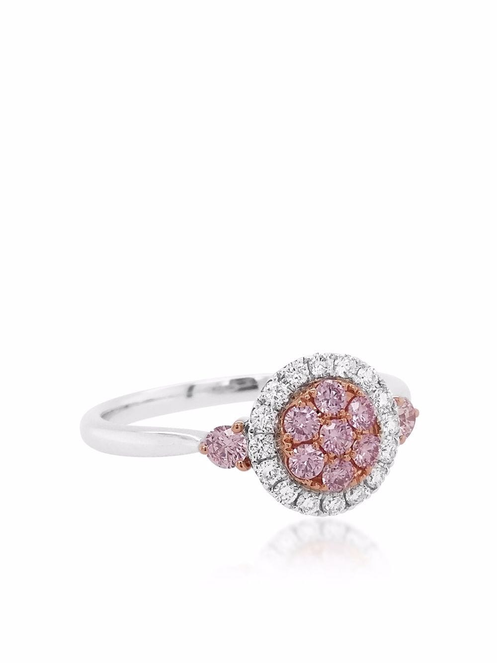 HYT Jewelry 18kt gold Argyle Pink diamond ring - Silver von HYT Jewelry