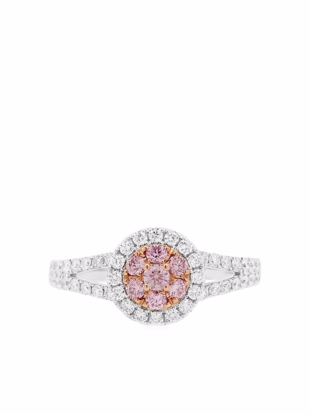 HYT Jewelry 18kt white gold Argyle pink diamond engagement ring - Silver von HYT Jewelry