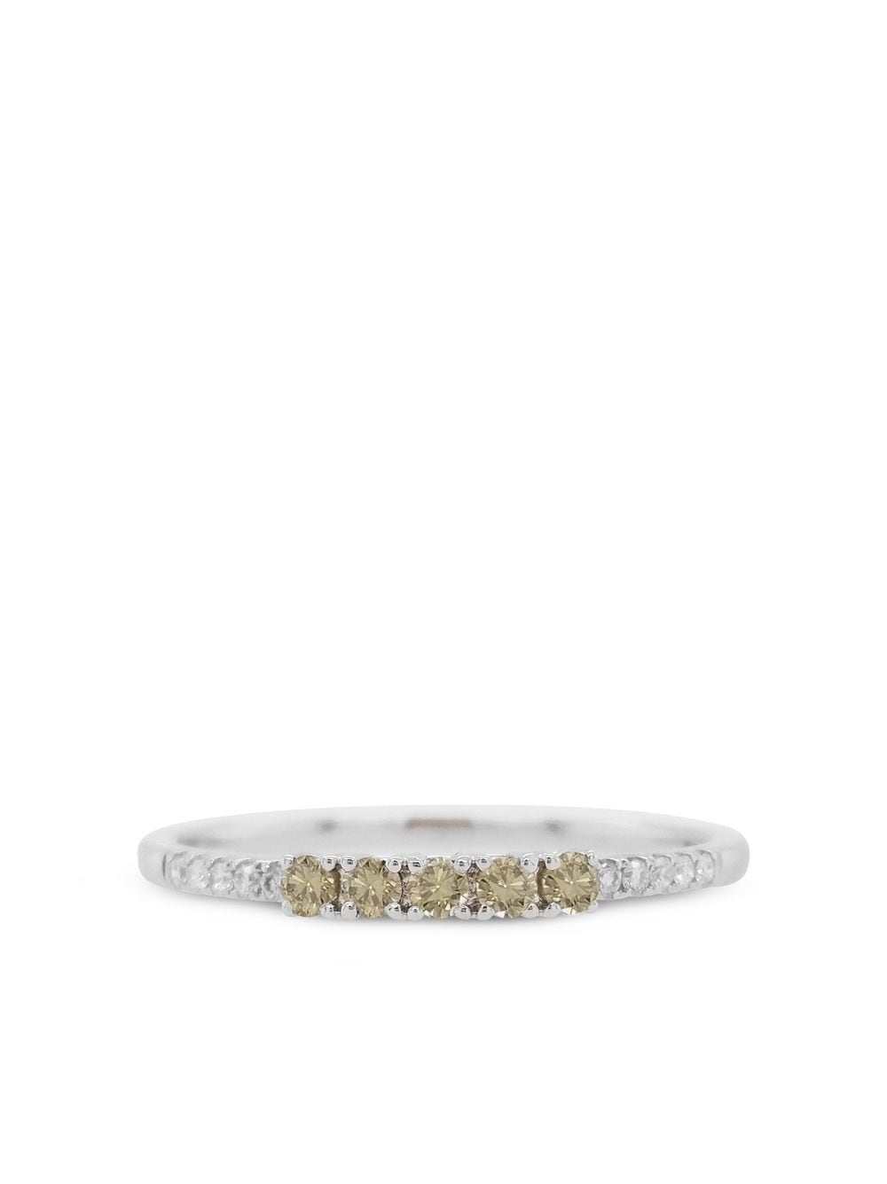 HYT Jewelry 18kt white gold diamond band ring - Silver von HYT Jewelry