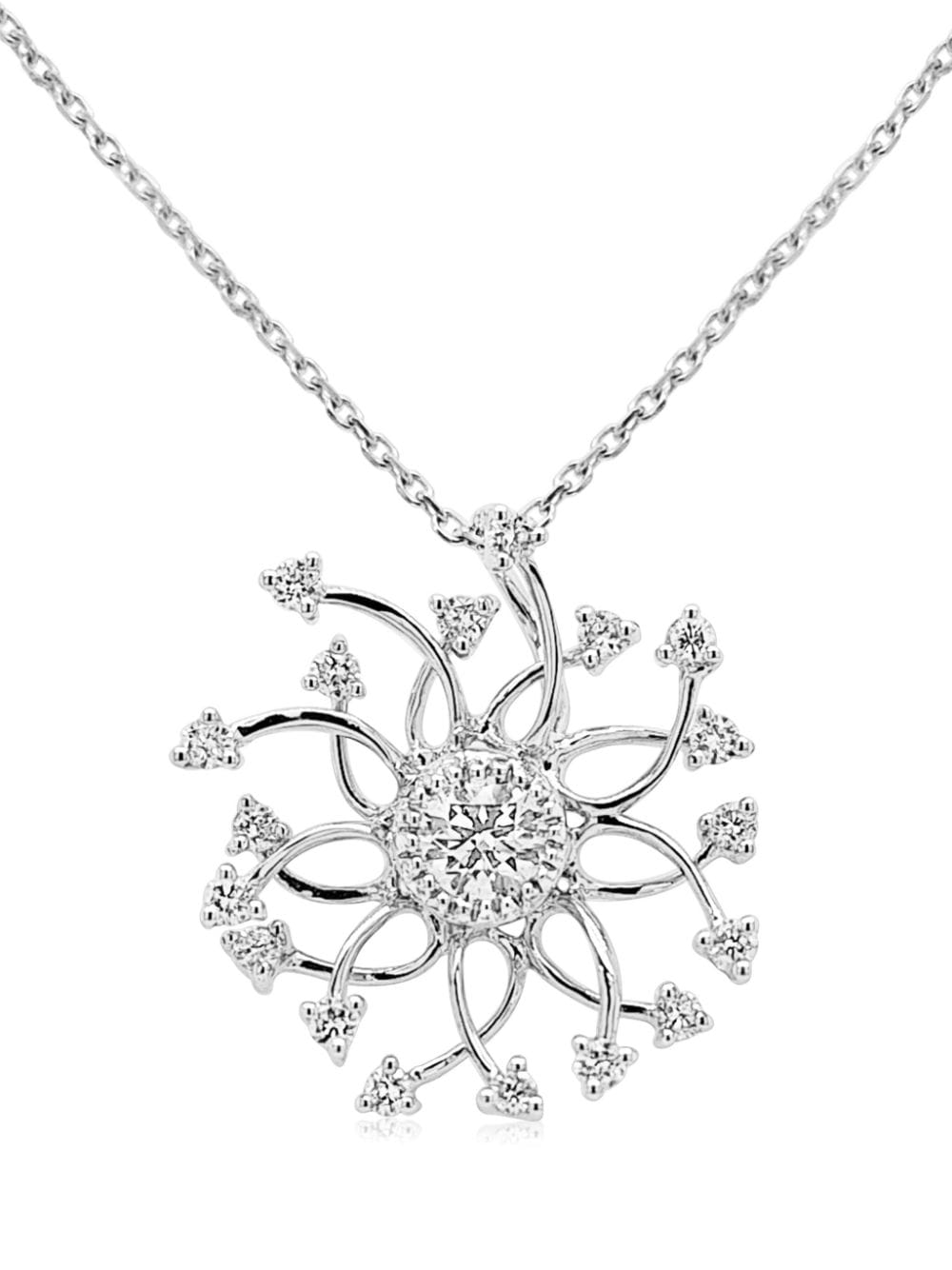 HYT Jewelry 18kt white gold diamond pendant necklace - Silver von HYT Jewelry