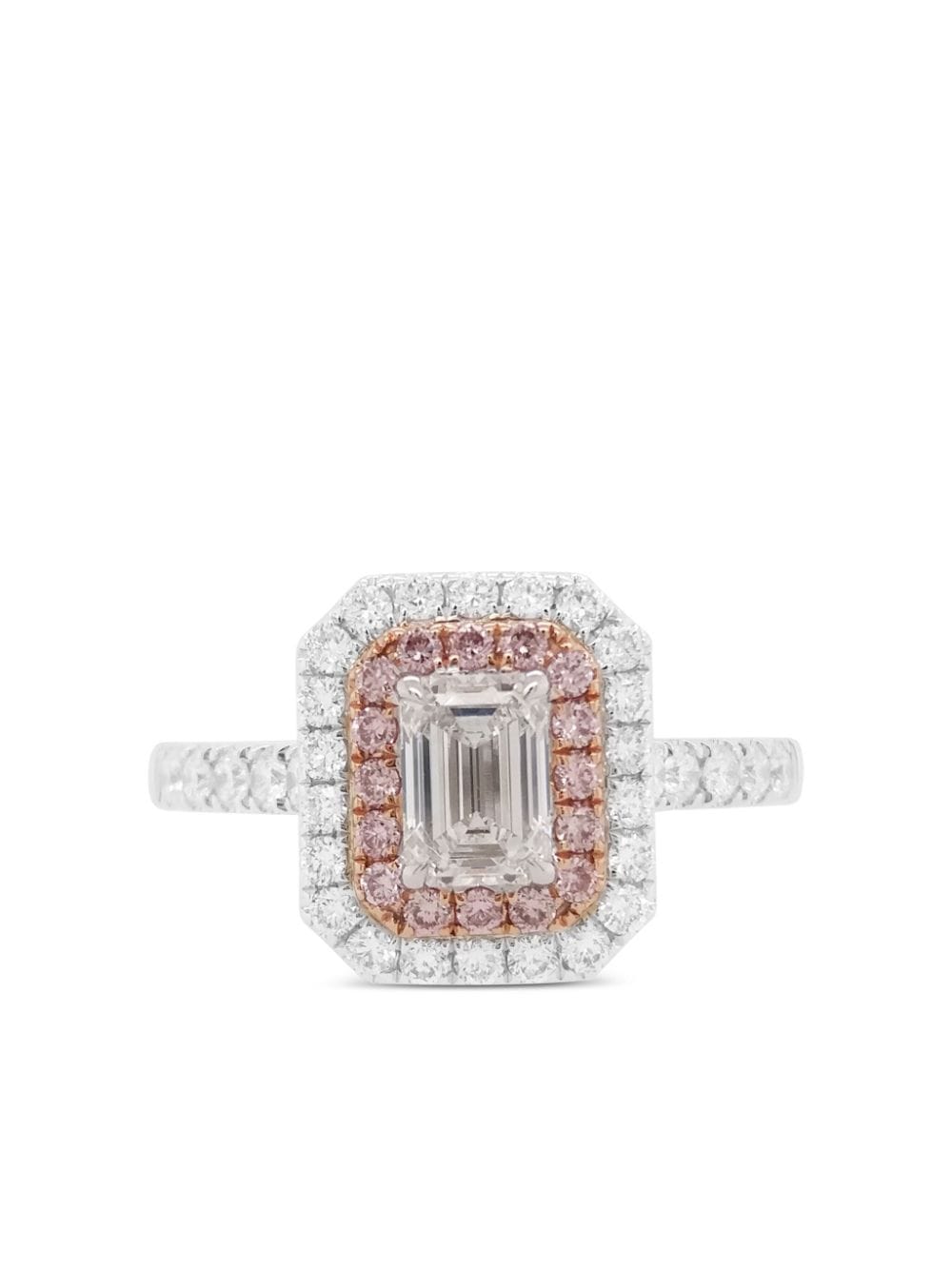 HYT Jewelry 18kt white gold diamond ring - Pink von HYT Jewelry