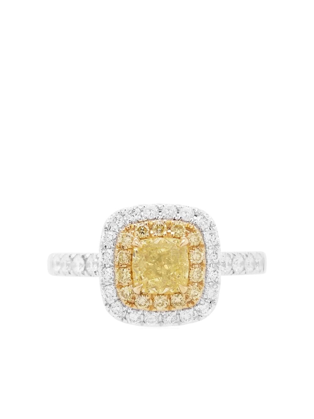 HYT Jewelry 18kt white gold diamond ring - Yellow von HYT Jewelry