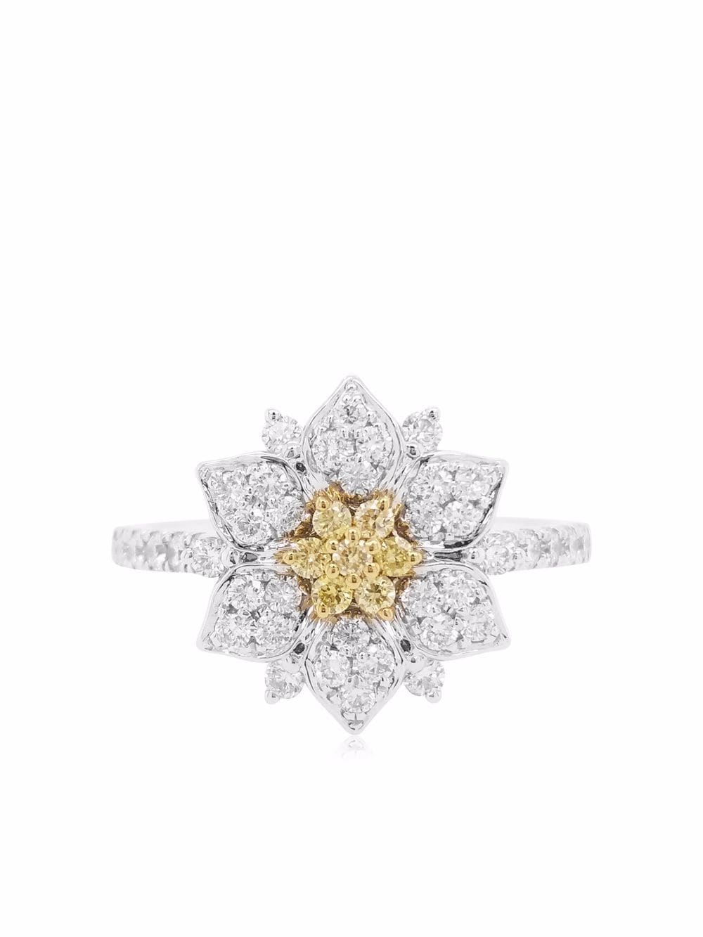 HYT Jewelry platinum Sunshine Yellow Diamond engagement ring - Silver von HYT Jewelry