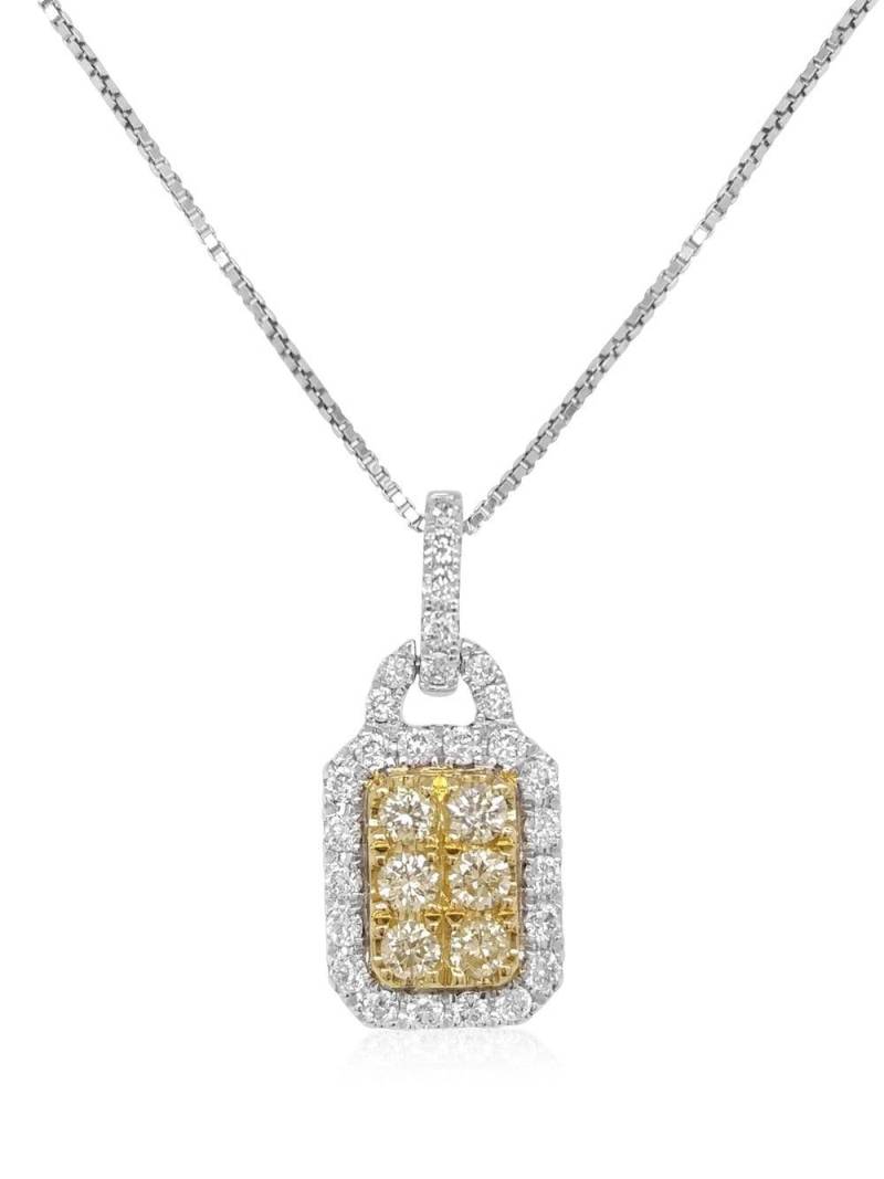 HYT Jewelry platinum Sunshine Yellow Diamond pendant necklace - Silver von HYT Jewelry