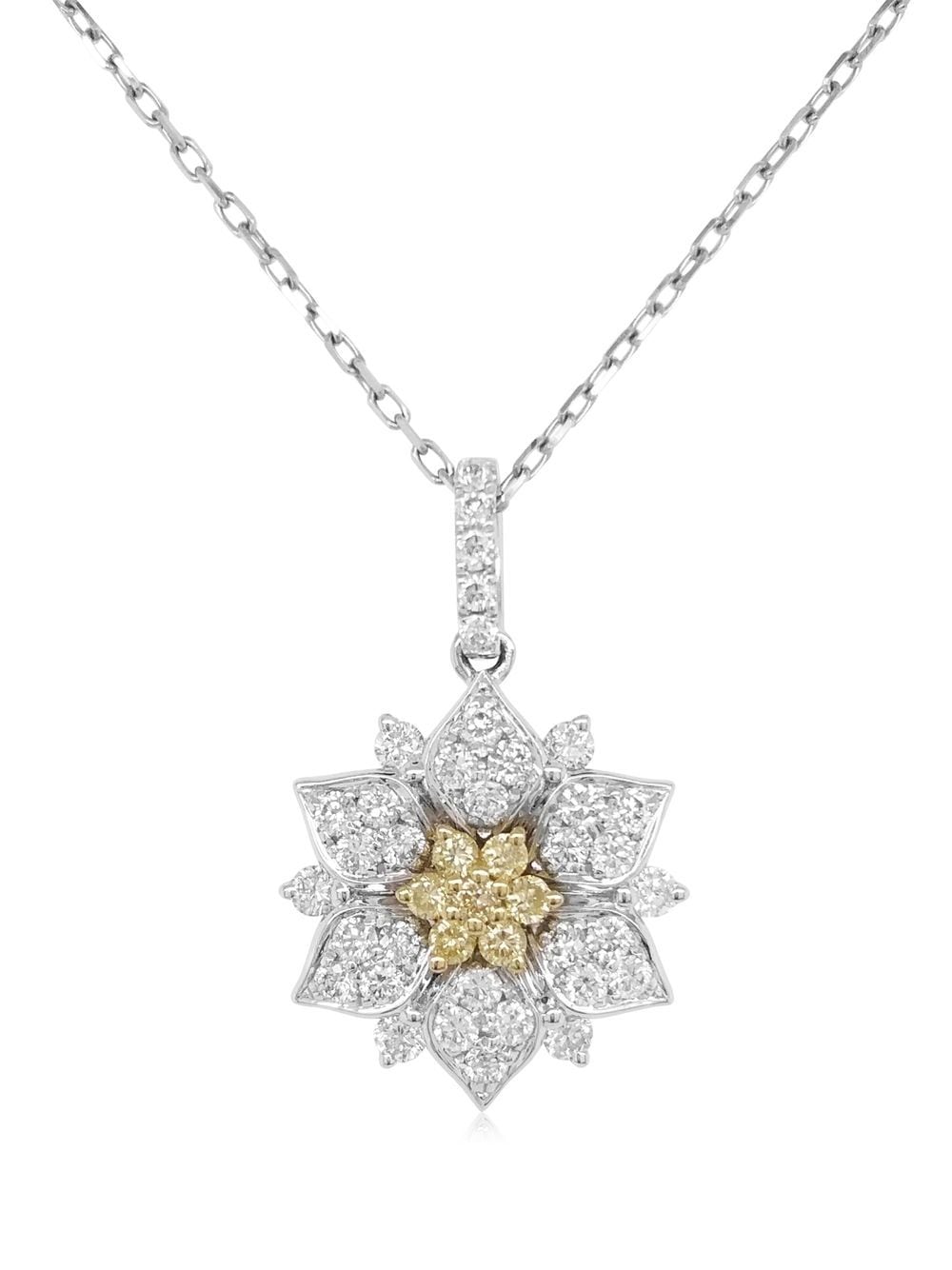 HYT Jewelry platinum Sunshine Yellow Diamond pendant necklace - Silver von HYT Jewelry