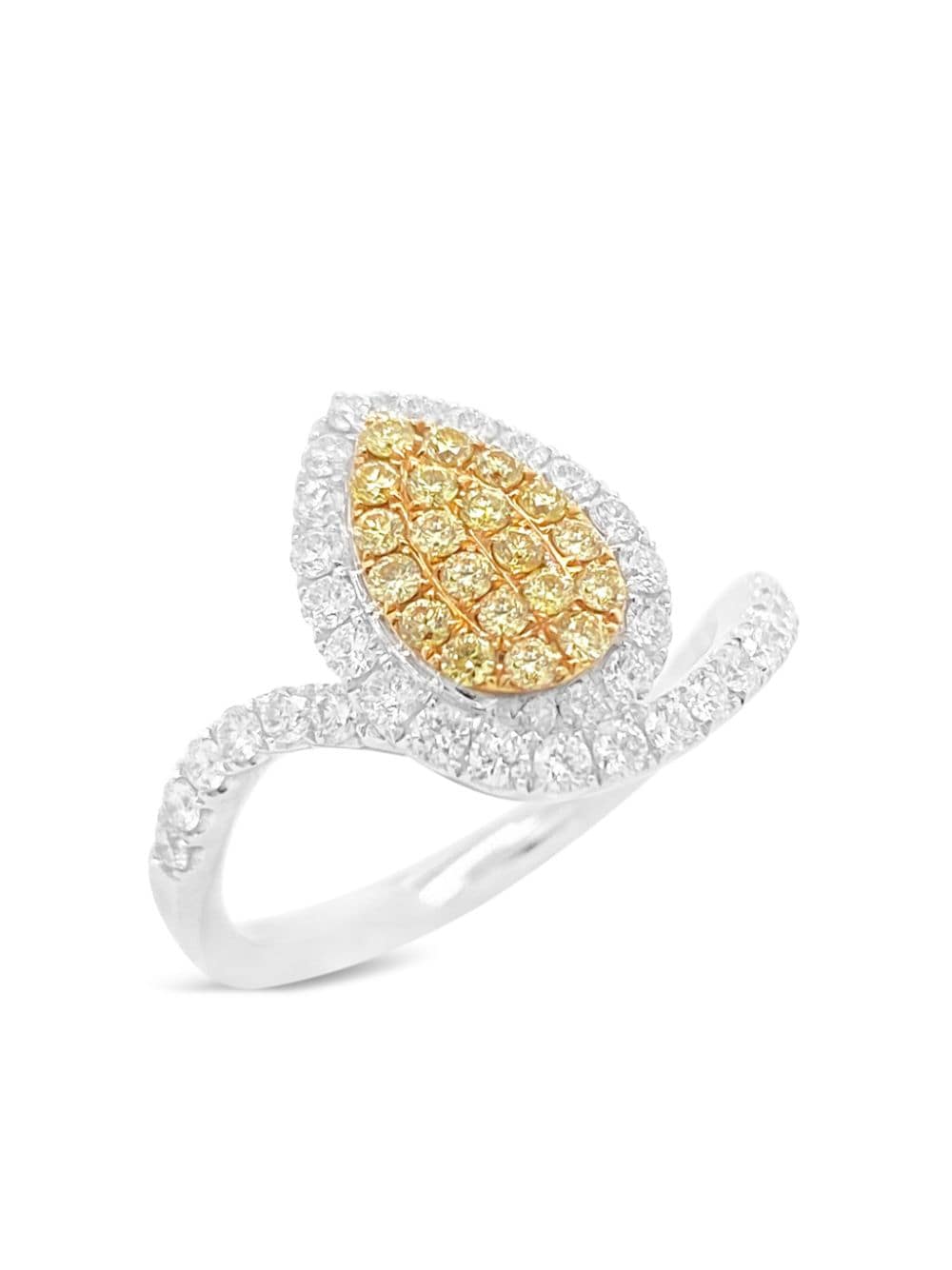 HYT Jewelry platinum yellow and white diamond ring - Gold von HYT Jewelry
