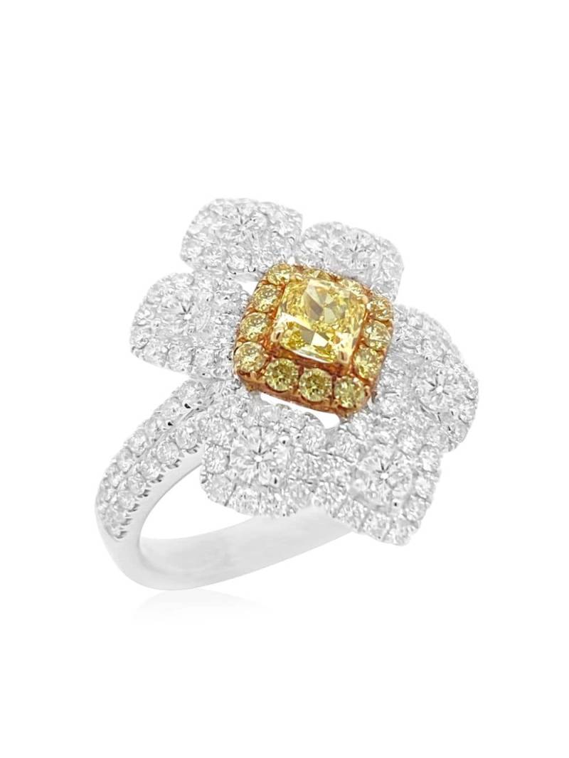 HYT Jewelry platinum yellow and white diamond ring von HYT Jewelry