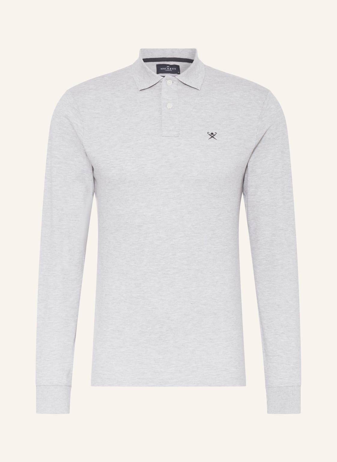 Hackett London Piqué-Poloshirt Slim Fit grau von Hackett London