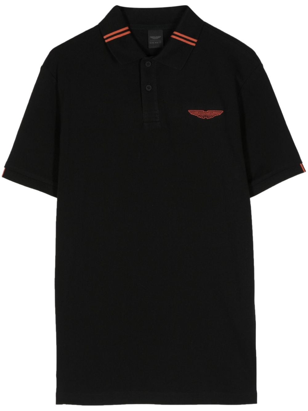 Hackett Aston Martin logo polo shirt - Black von Hackett