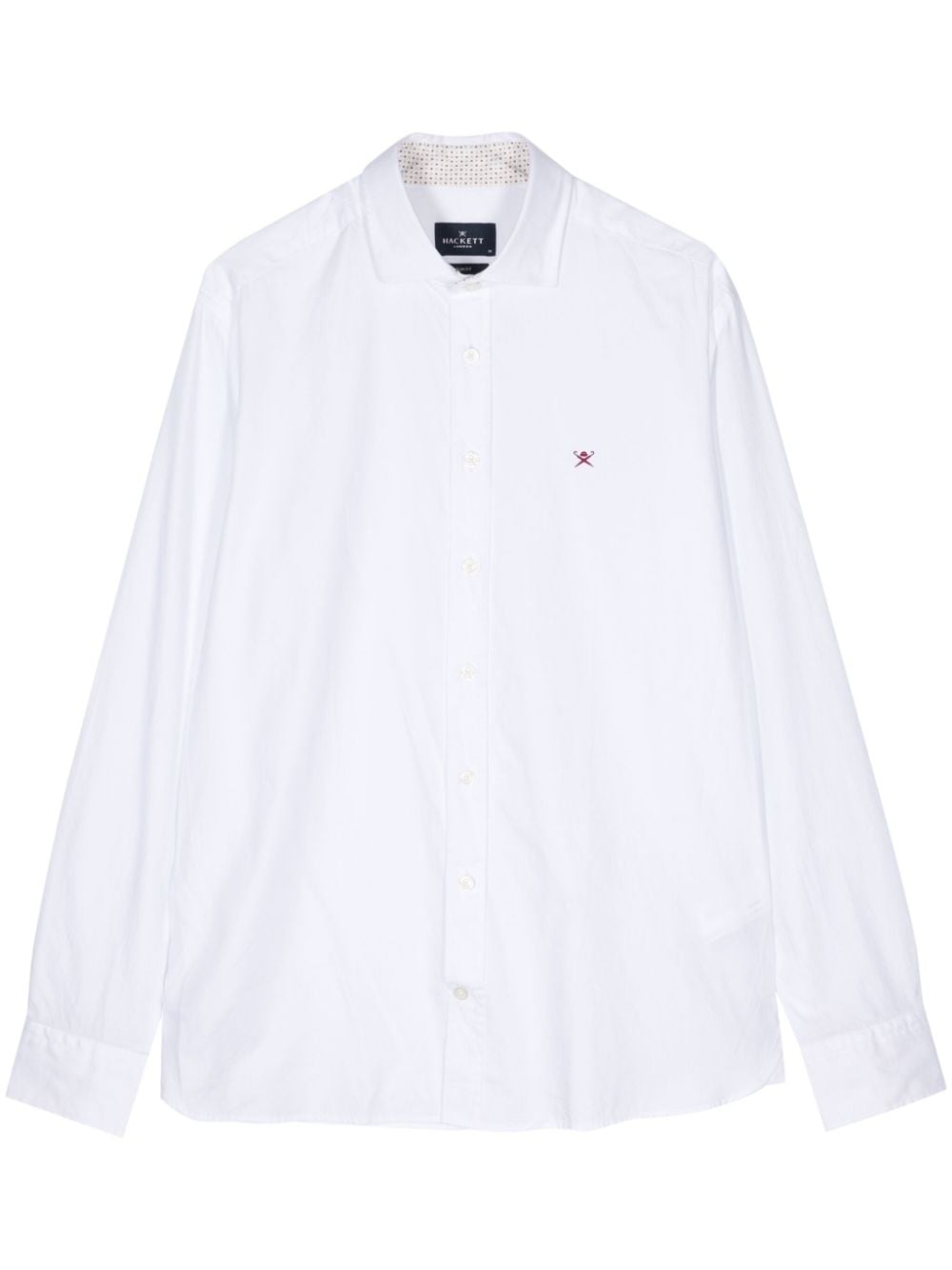 Hackett logo-embroidered cotton shirt - White von Hackett