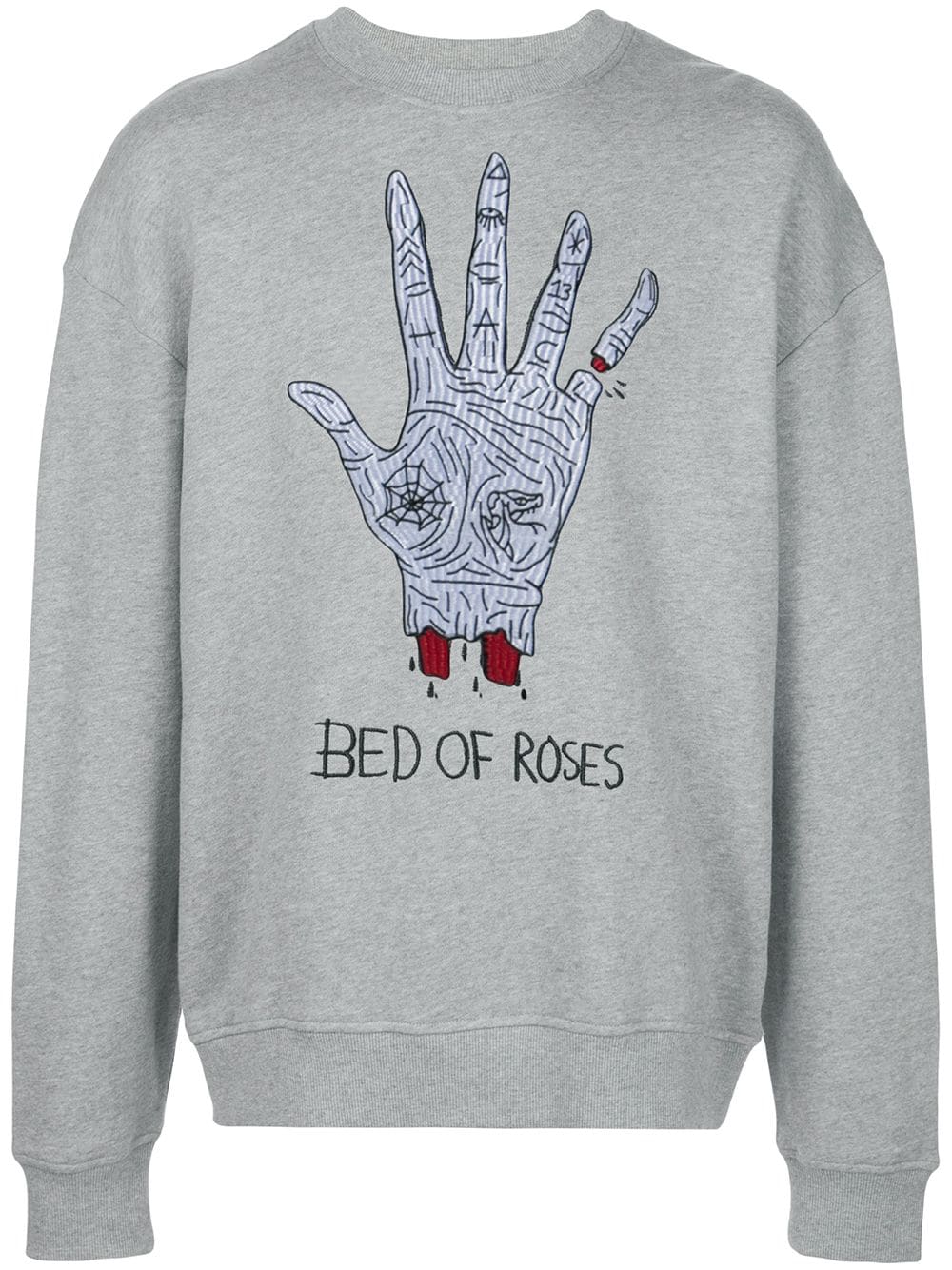 Haculla Bed Of Roses jersey sweatshirt - Grey von Haculla