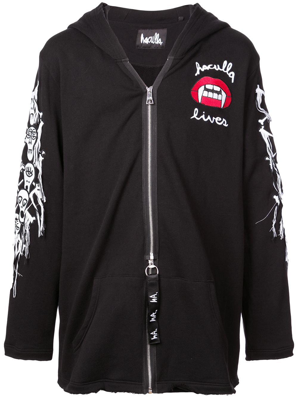 Haculla Captive zipped hoodie - Black von Haculla