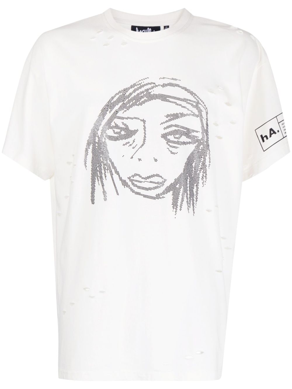 Haculla Caught My Eye studded T-shirt - White von Haculla