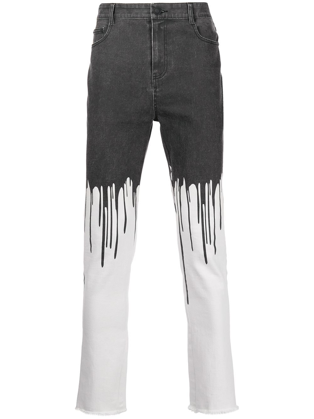 Haculla Dripping mid-rise skinny jeans - White von Haculla