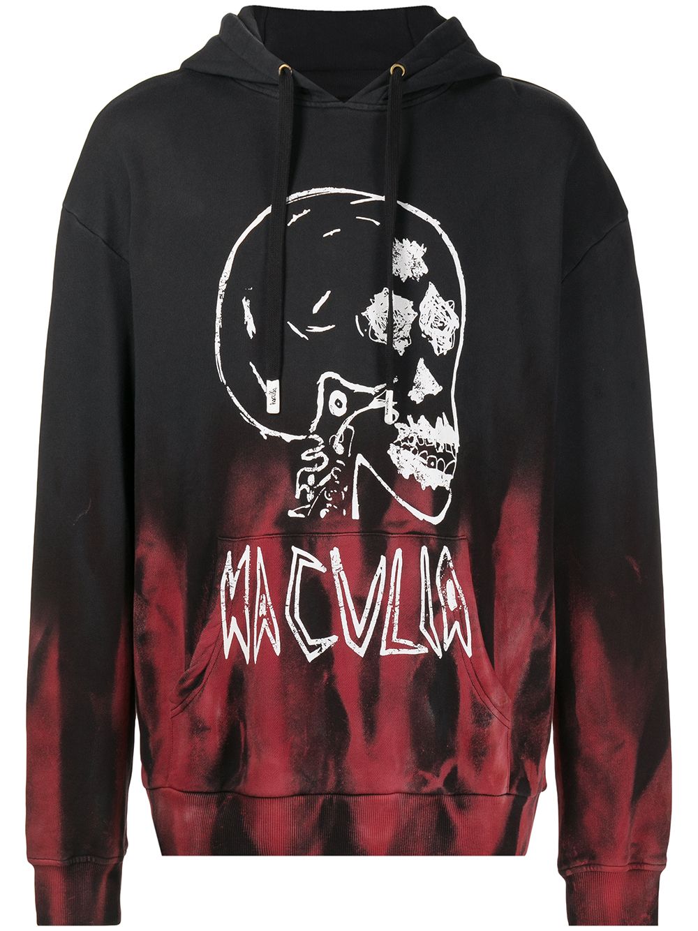 Haculla Gothis Skull hoodie - Black von Haculla