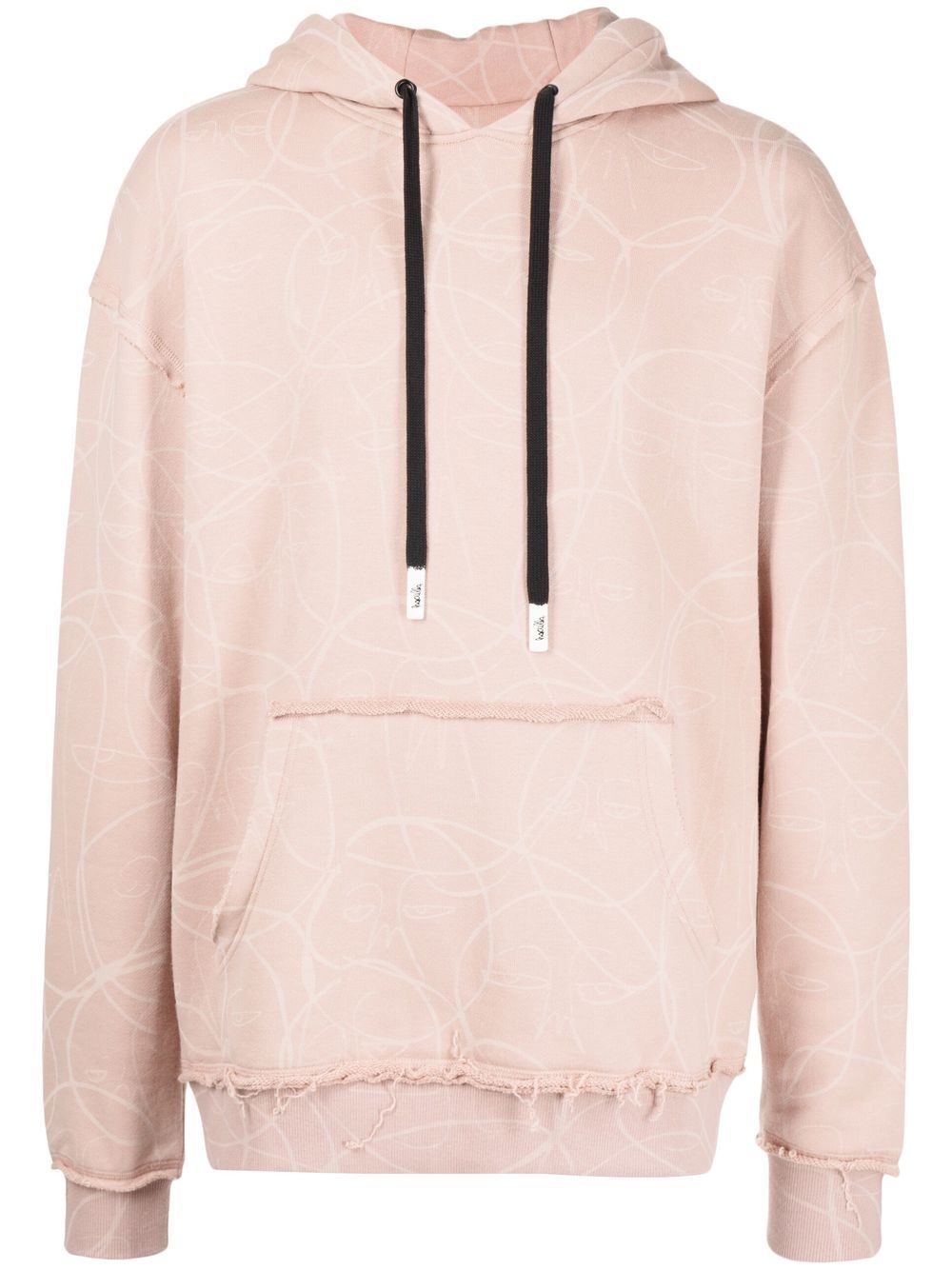 Haculla Laser drawstring hoodie - Pink von Haculla