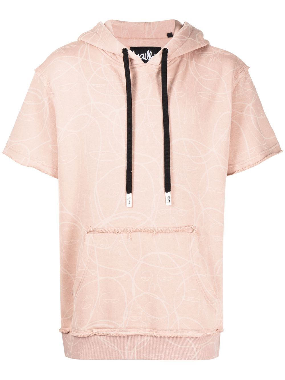 Haculla Laser short-sleeve hoodie - Pink von Haculla