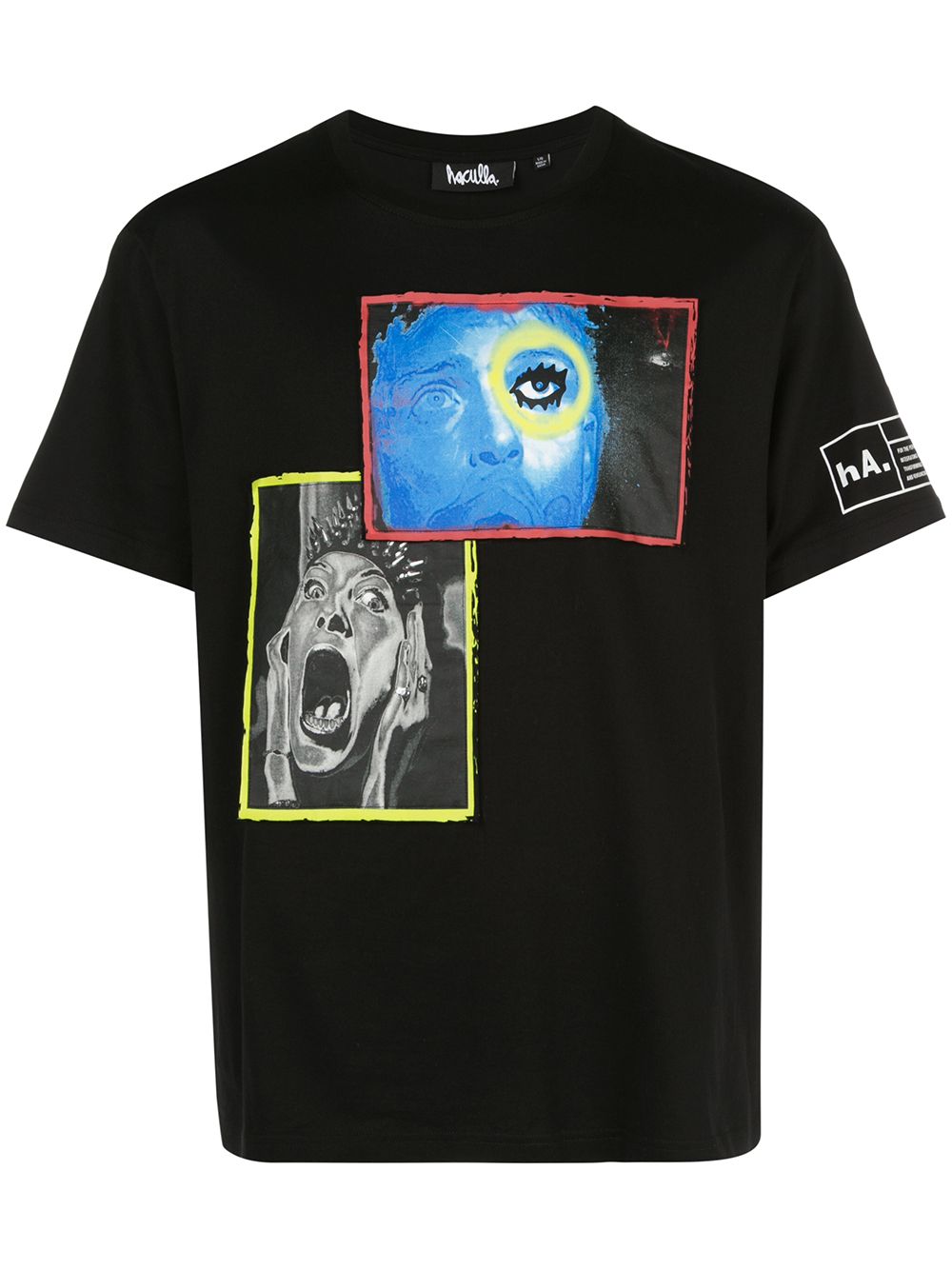 Haculla Overlap Standard graphic T-shirt - Black von Haculla