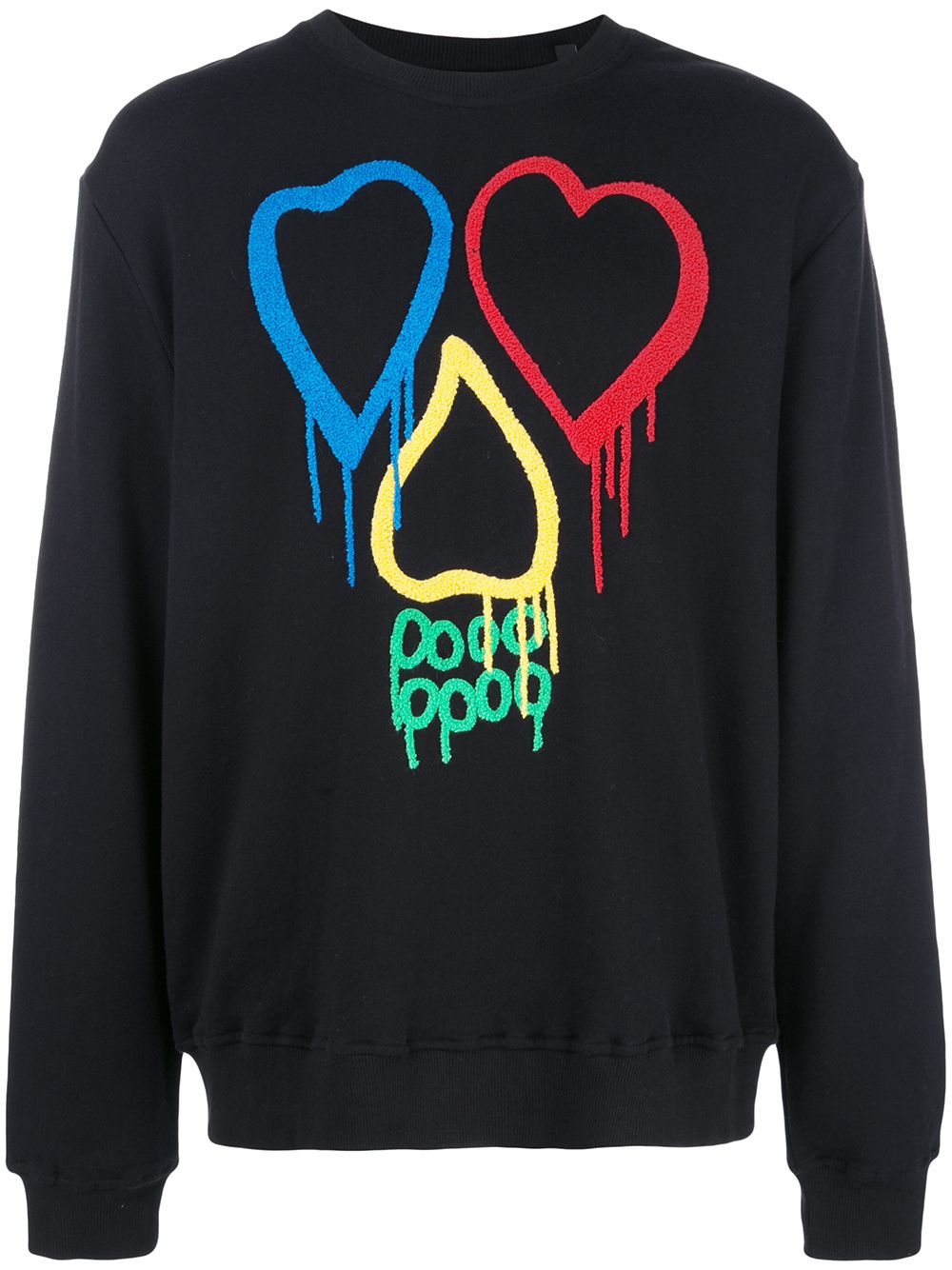 Haculla Rainbow Love sweatshirt - Black von Haculla