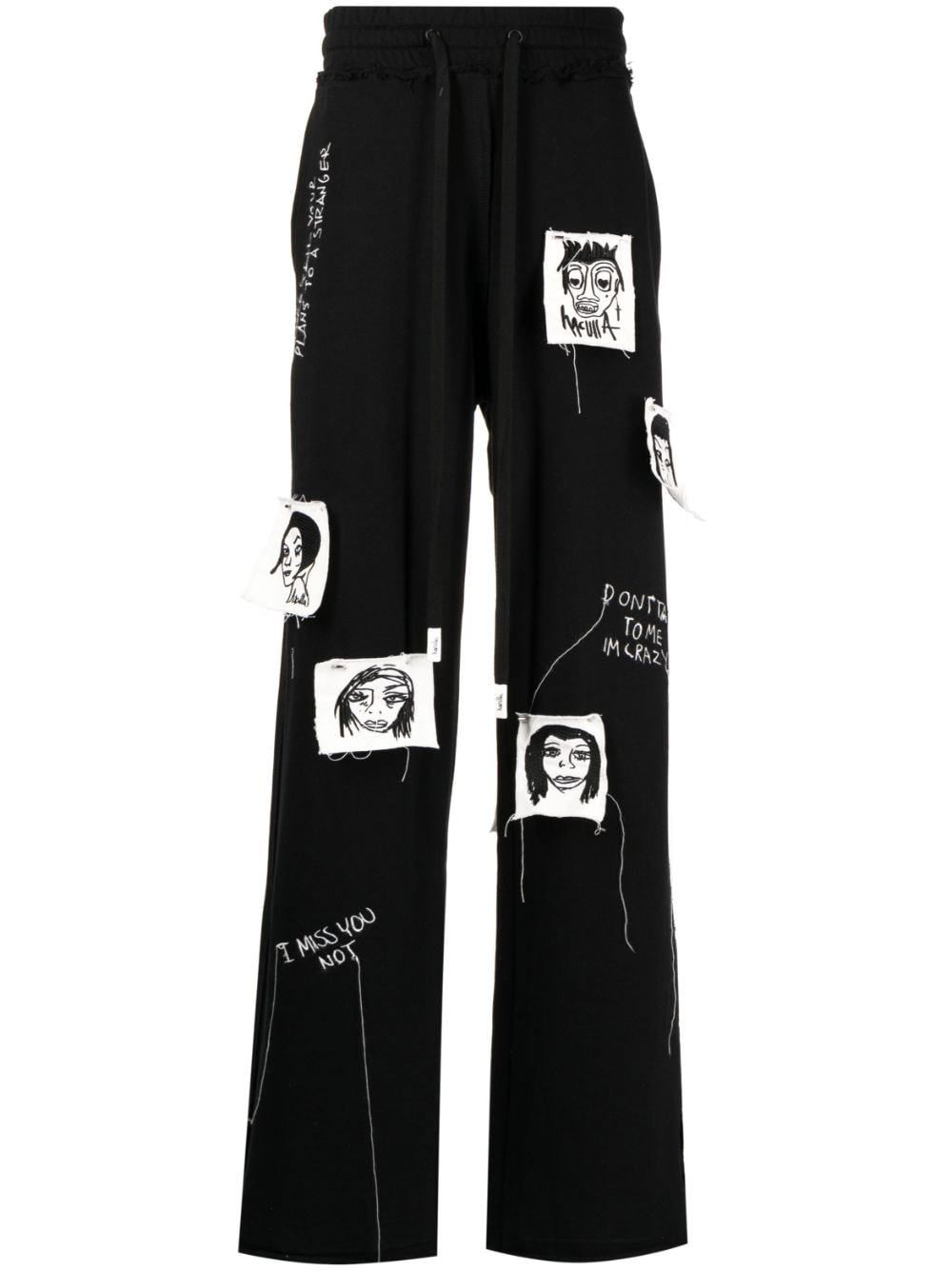 Haculla Sick Of It All knit trousers - Black von Haculla