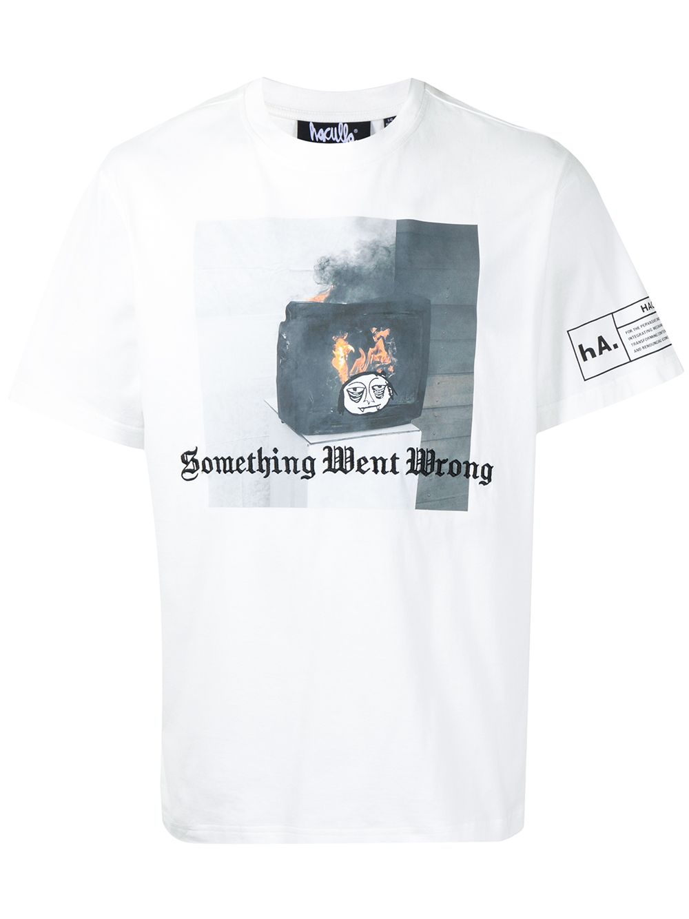 Haculla Something Went Wrong T-shirt - White von Haculla