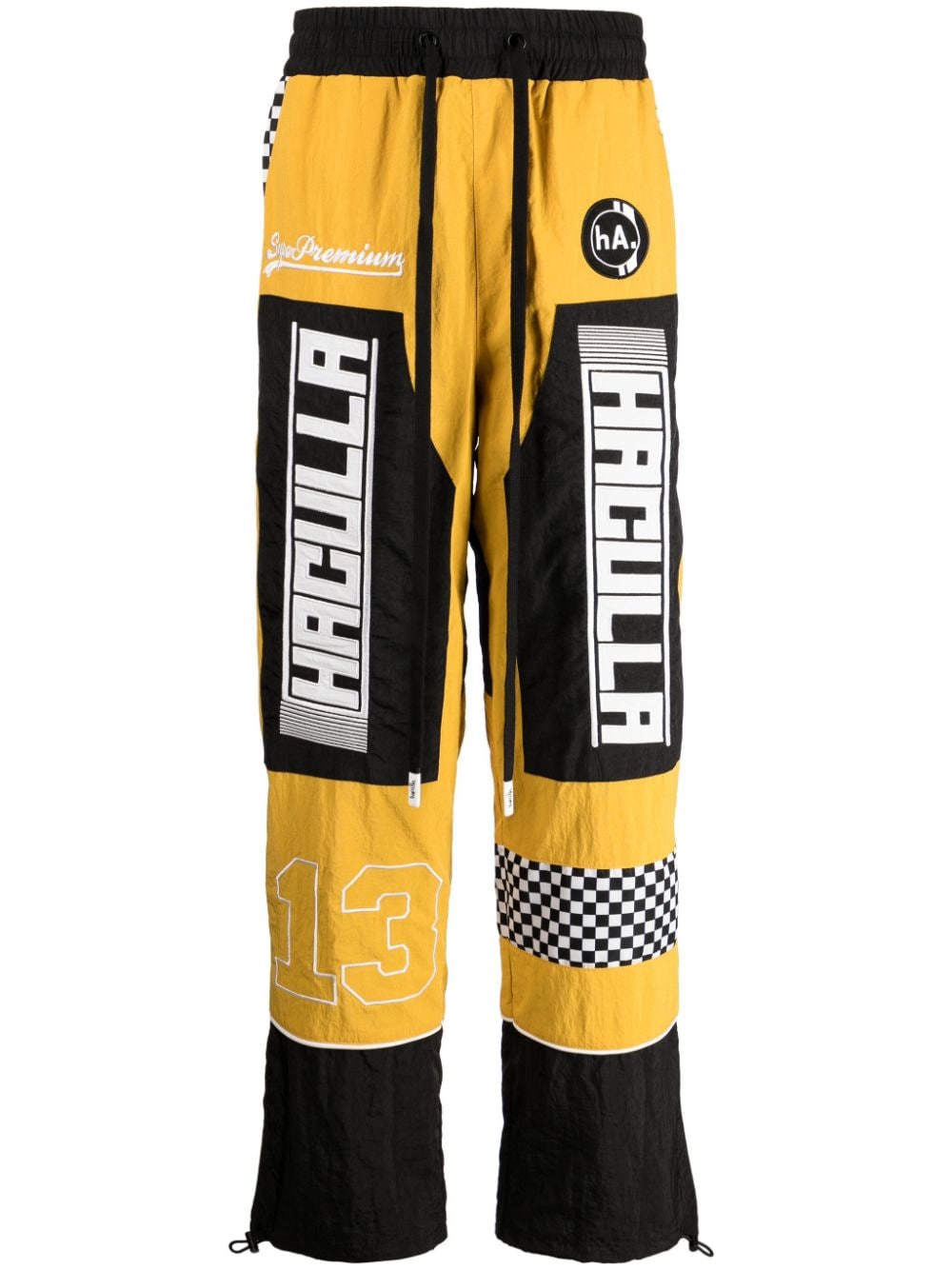 Haculla Super Premium Racer drawstring track pants - Yellow von Haculla