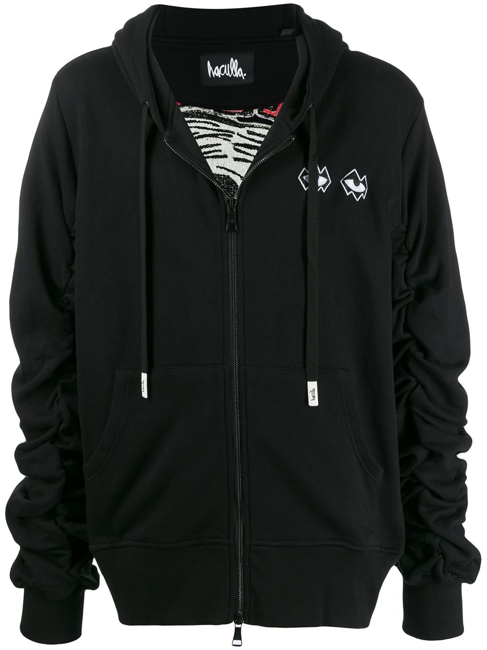 Haculla embroidered detail hoodie - Black von Haculla