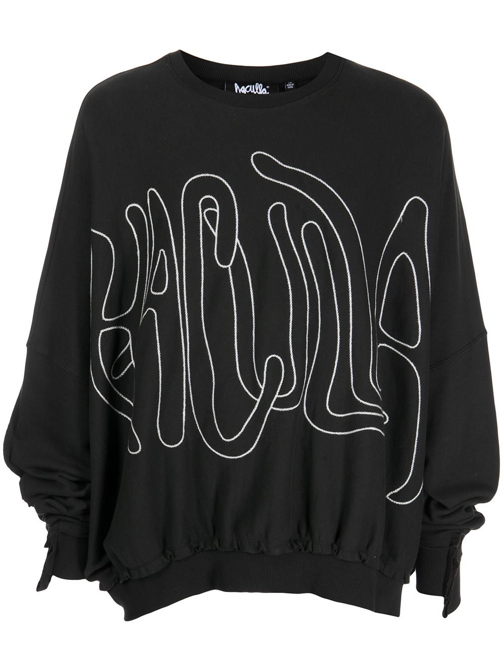Haculla embroidered-logo oversized sweatshirt - Black von Haculla