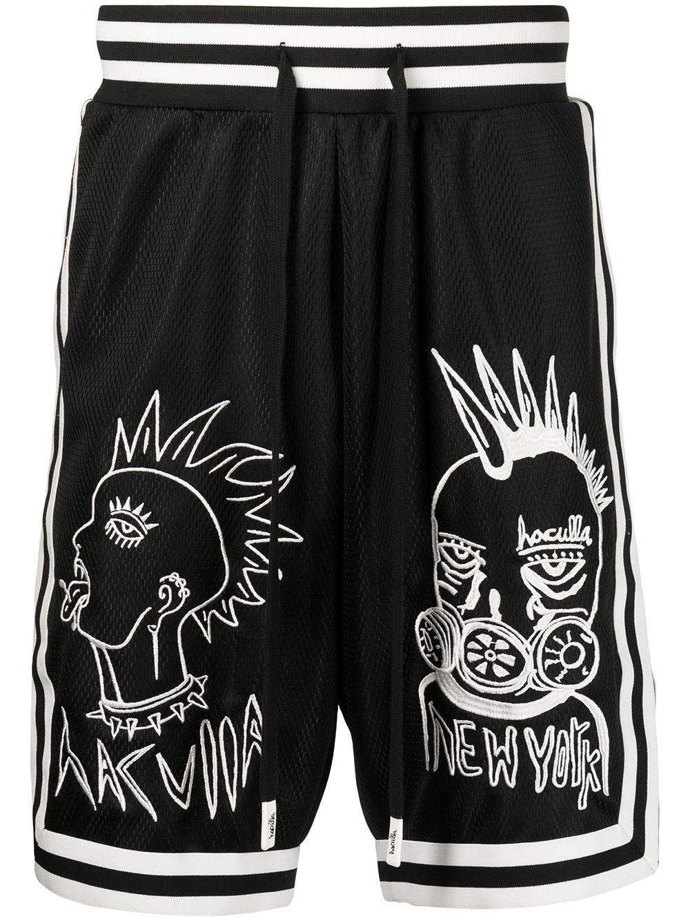 Haculla embroidered mesh-panel basketball shorts - Black von Haculla