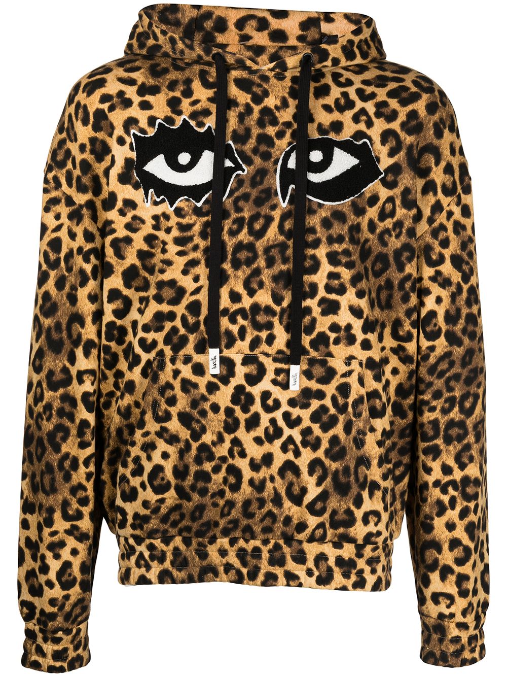 Haculla eye-print leopard print hoodie - Brown von Haculla