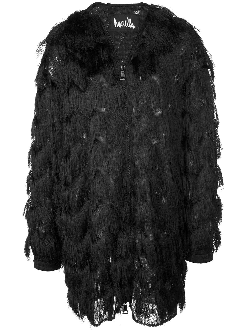 Haculla fringed coat - Black von Haculla