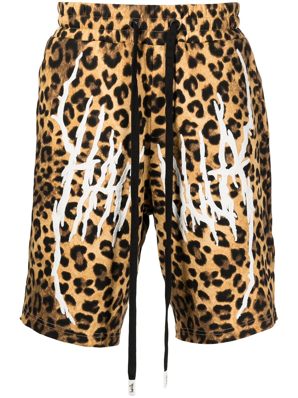 Haculla leopard-print logo shorts - Brown von Haculla