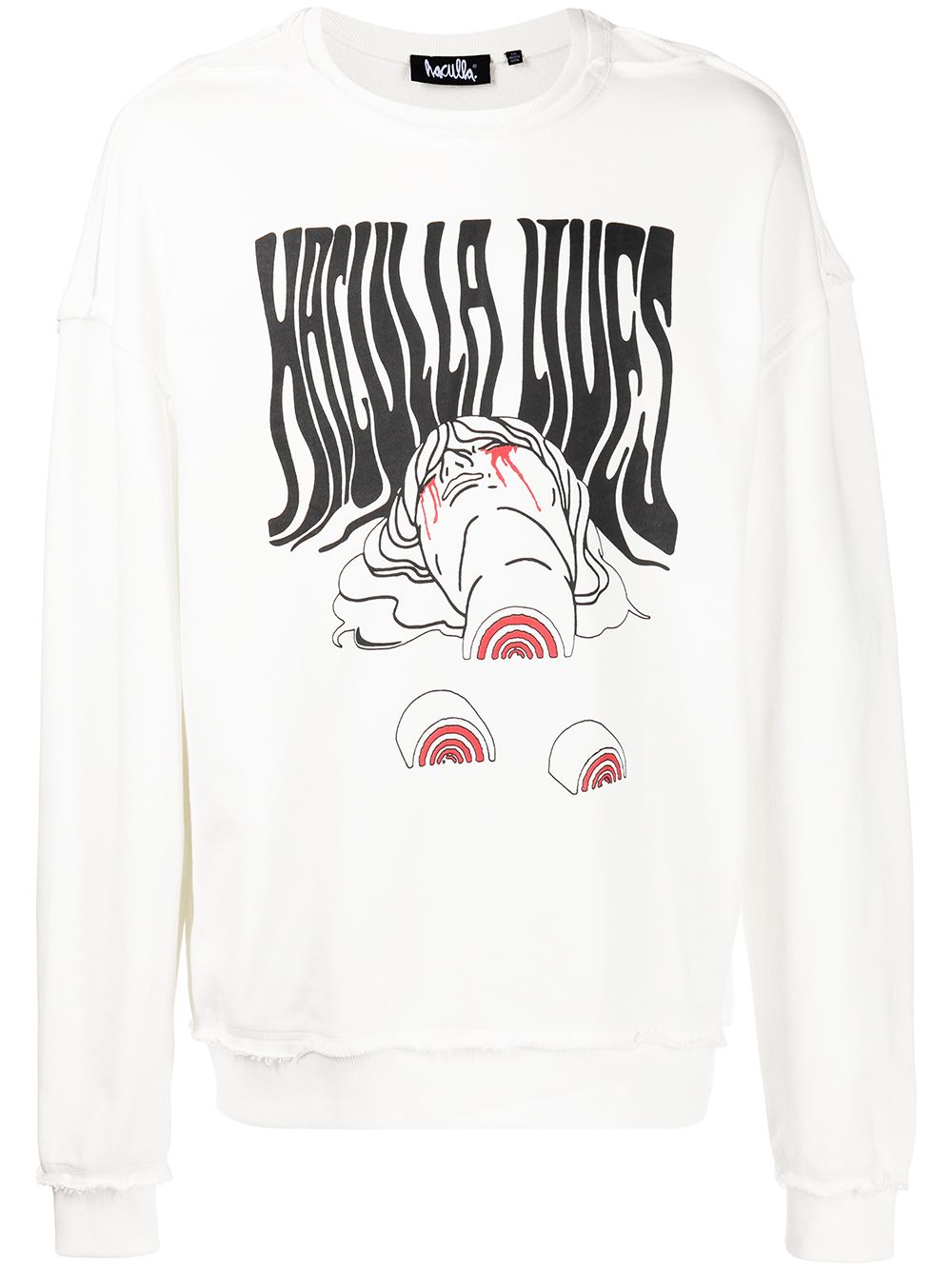 Haculla logo-print jumper - White von Haculla