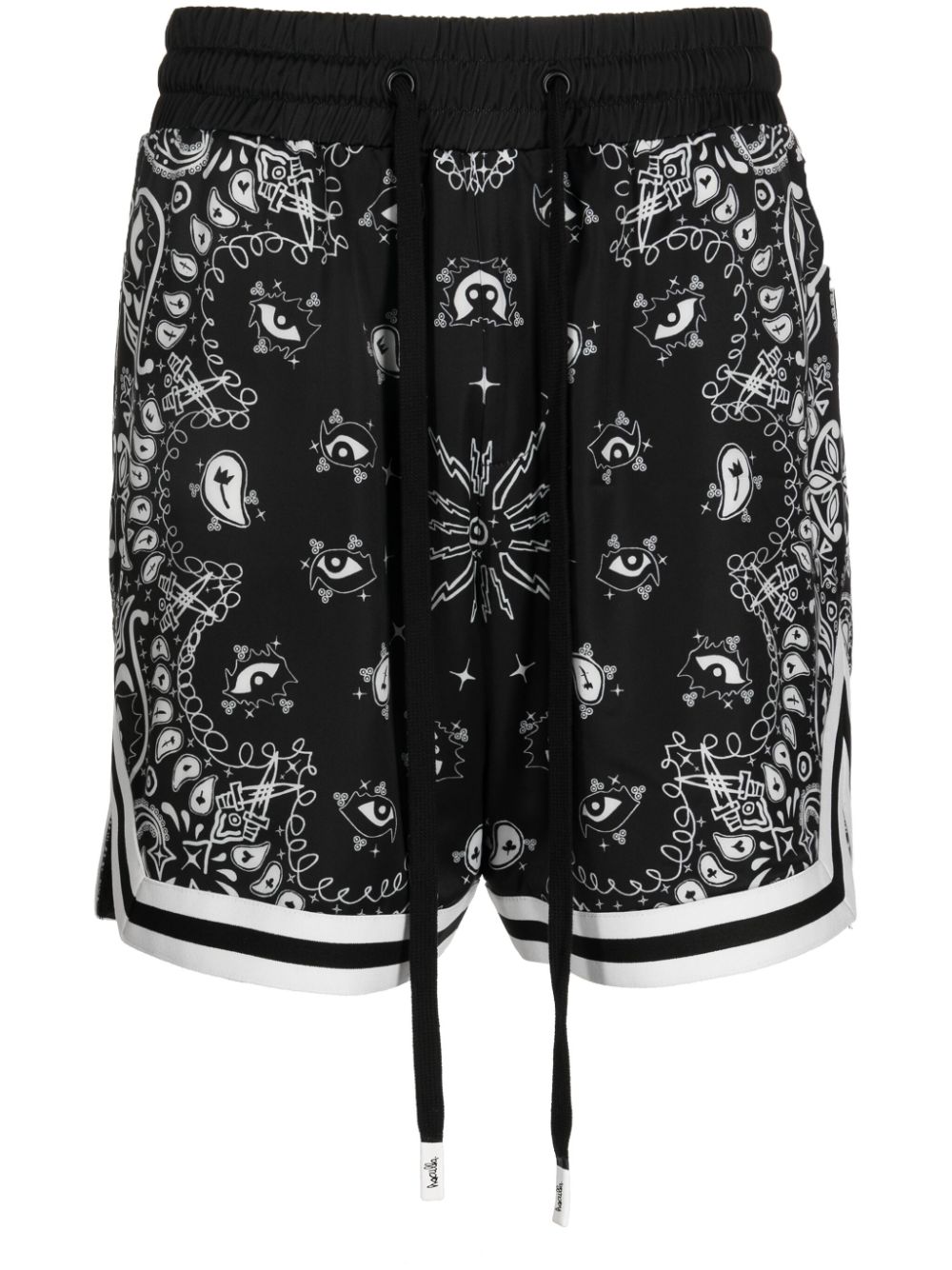 Haculla paisley-print basketball shorts - Black von Haculla