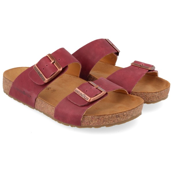 Haflinger - Andrea - Sandalen Gr 44 braun/rot von Haflinger