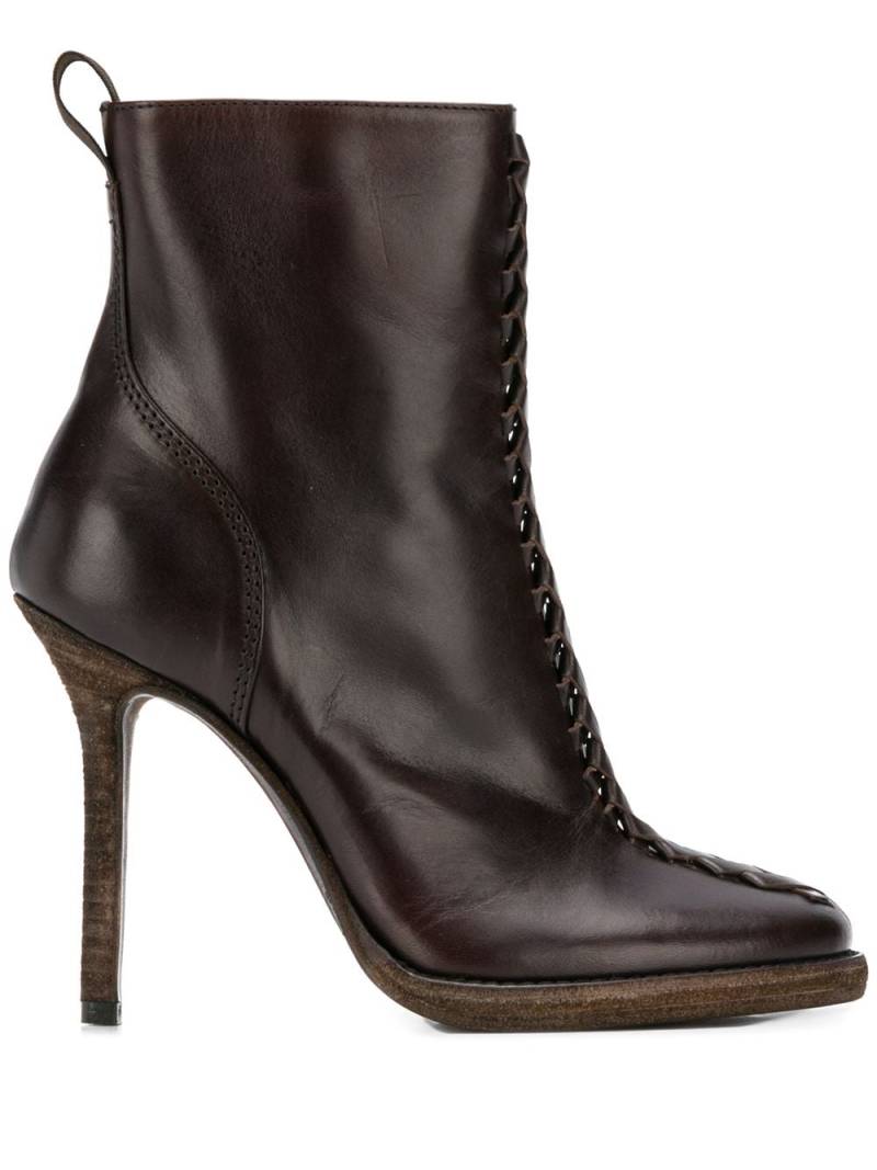 Haider Ackermann zipped ankle boots - Brown von Haider Ackermann