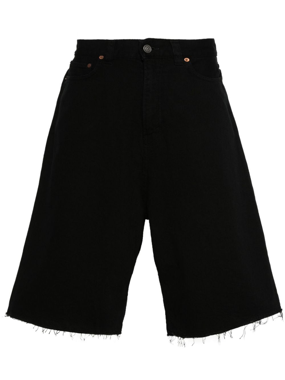 Haikure frayed denim shorts - Black von Haikure