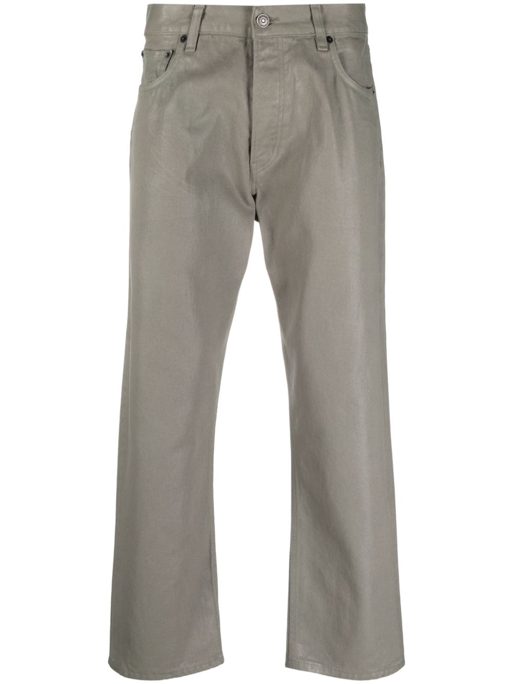 Haikure straight-leg cotton trousers - Grey von Haikure