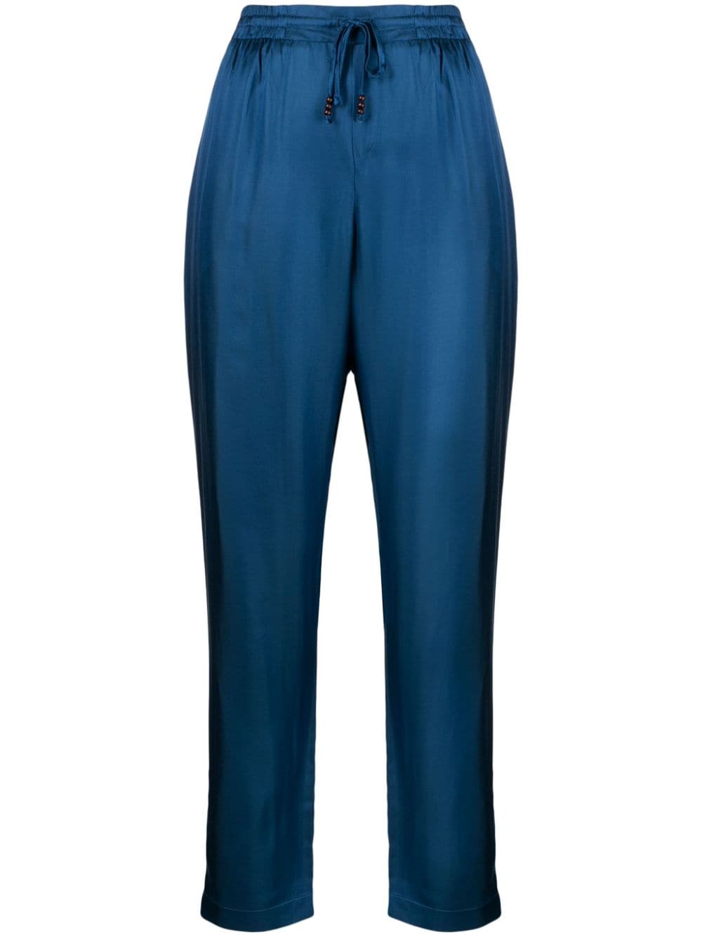 Hale Bob satin-weave tapered trousers - Blue von Hale Bob