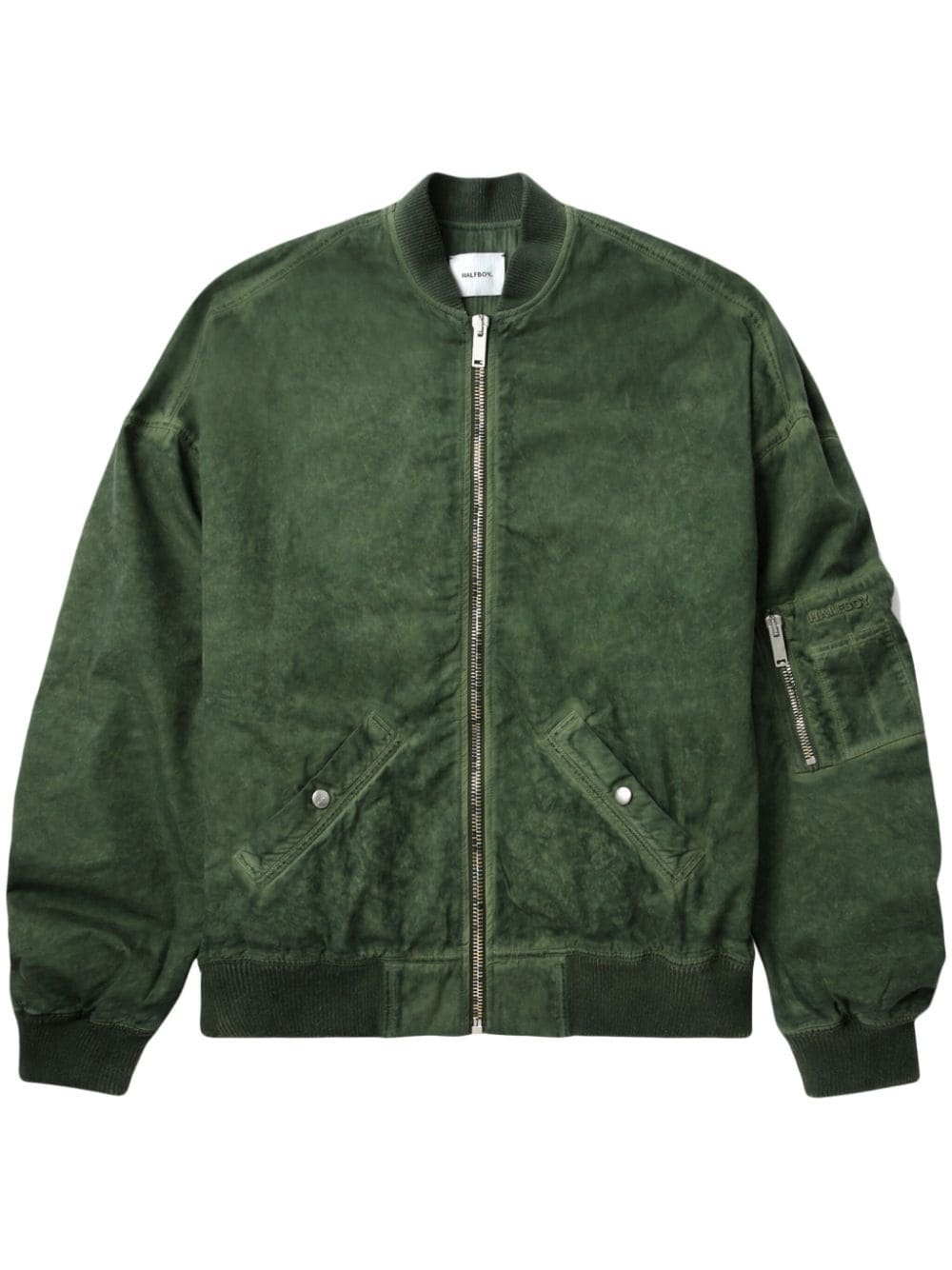 Halfboy cotton bomber jacket - Green von Halfboy