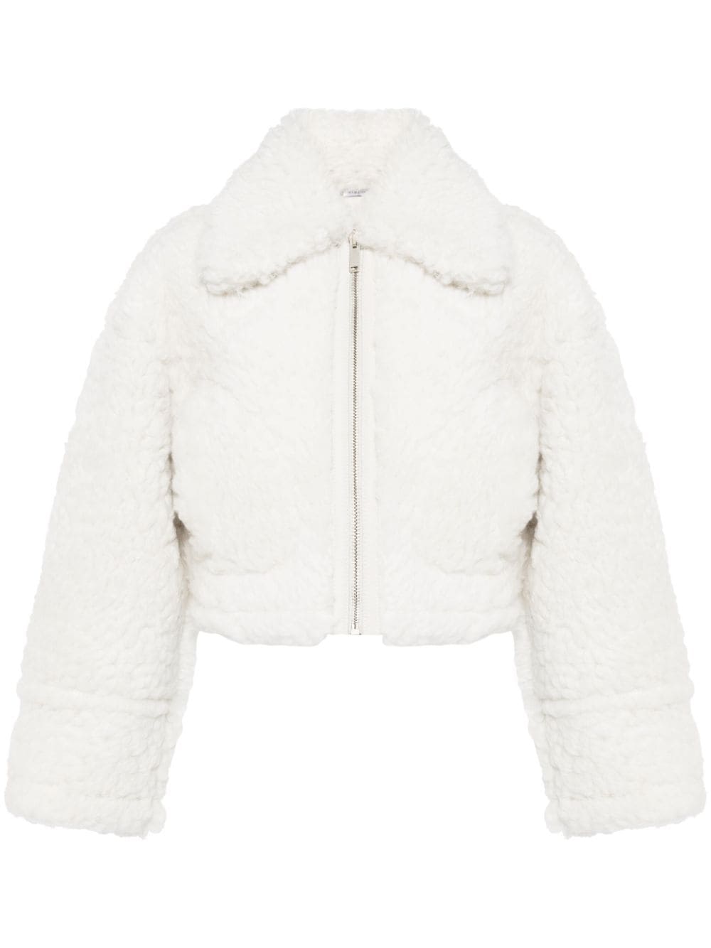 Halfboy cropped shearling jacket - White von Halfboy