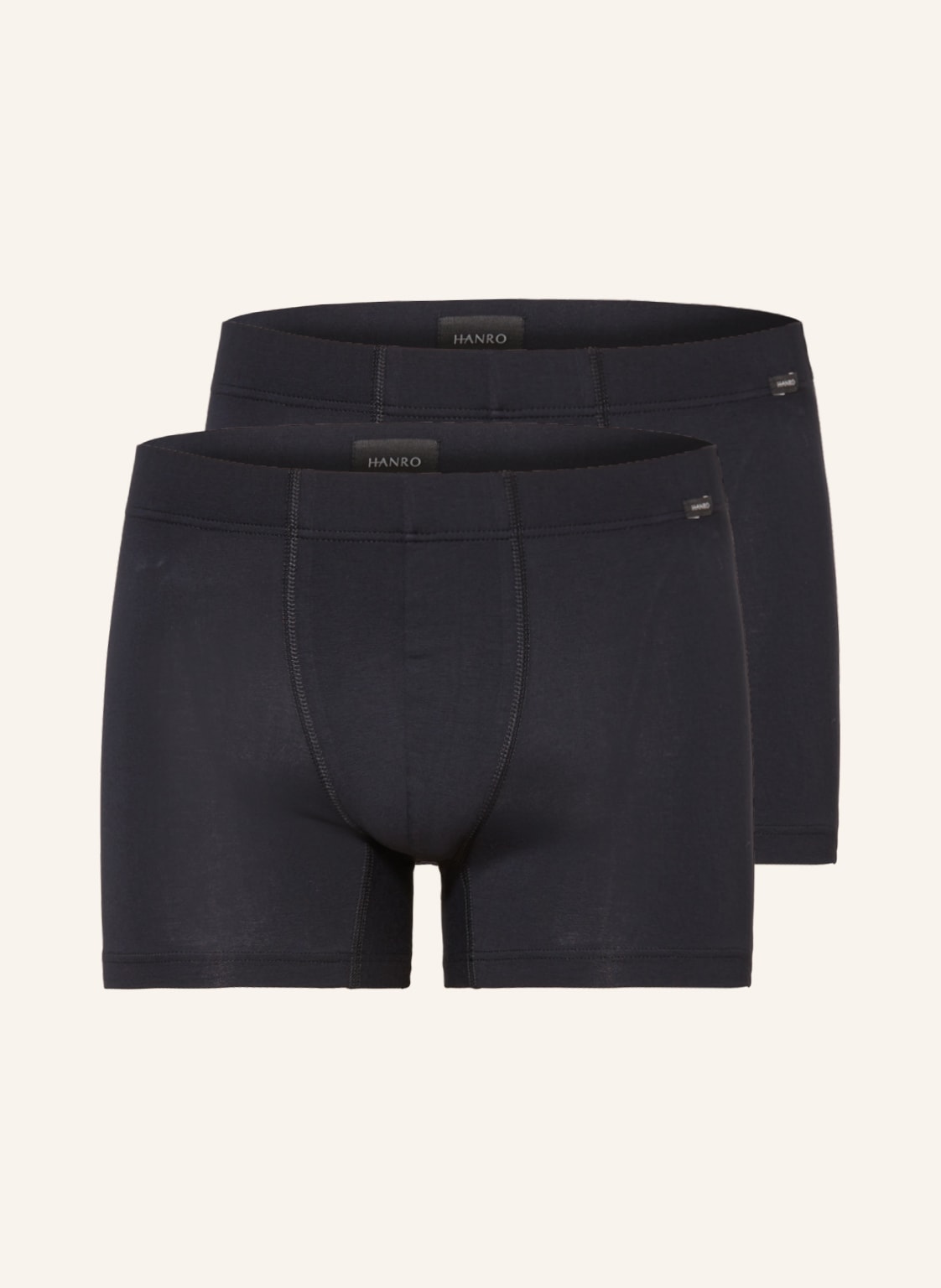 Hanro 2er-Pack Boxershorts Cotton Essentials schwarz Hanro 2er-Pack Boxershorts Cotton Essentials schwarz von Hanro