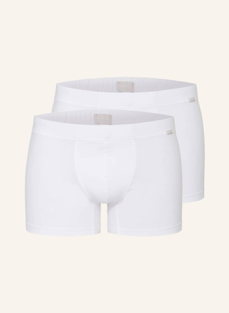 Hanro 2er-Pack Boxershorts Cotton Essentials weiss von Hanro